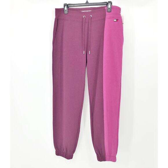 TOMMY HILFIGER SPORT Womens Athletic Sweatpants Large Pink Purple NWT - Picture 5 of 12